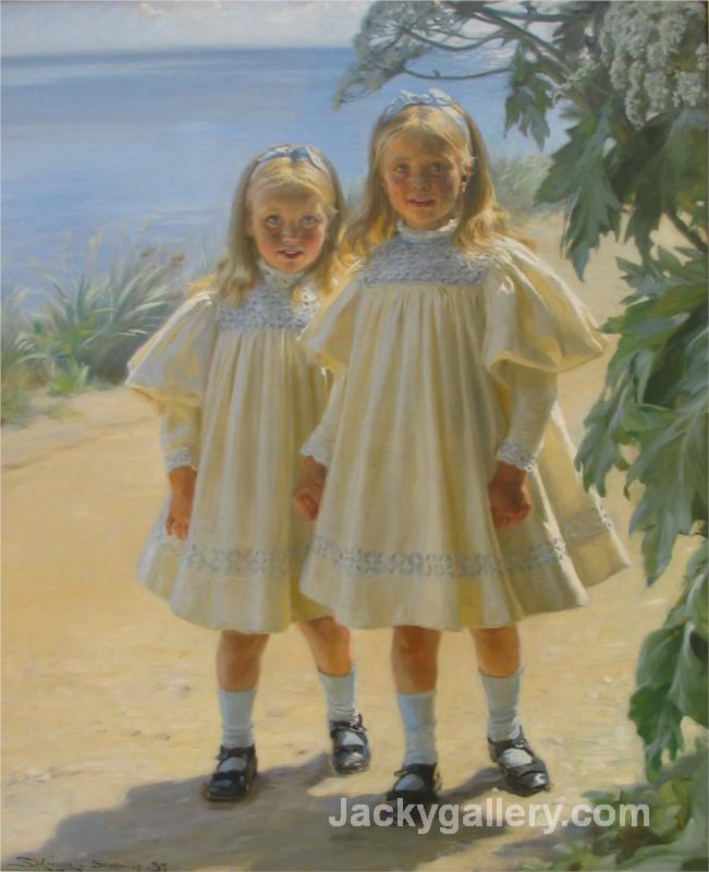 The Benzon daughters by Peder Severin Kroyer paintings reproduction